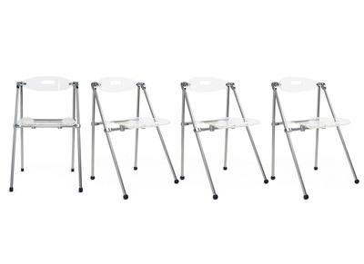 Lote de 4 sillas plegables de dise&ntilde;o JULIE