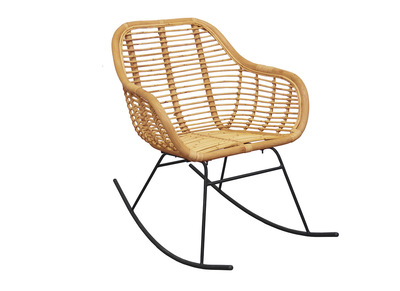 Mecedora en rat&aacute;n natural MALACCA