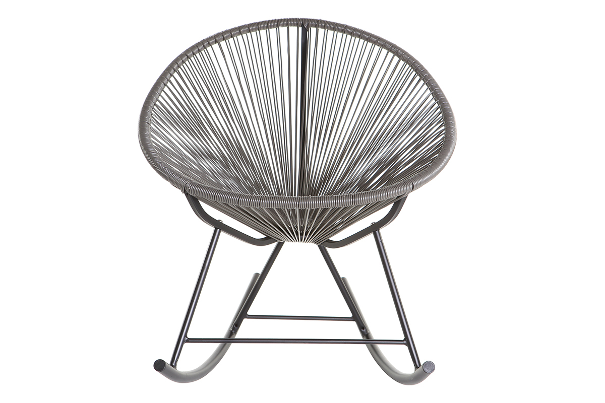 Mecedora hilo de resina gris BELLAVISTA