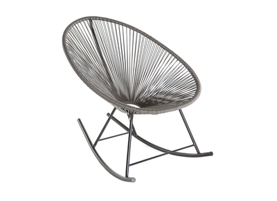 Mecedora hilo de resina gris BELLAVISTA