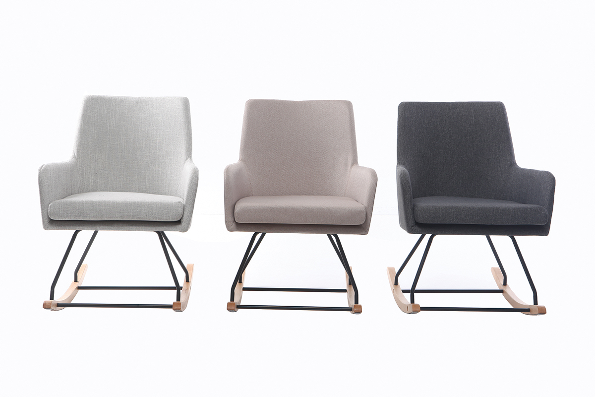 Mecedora n�rdica tejido natural SHANA