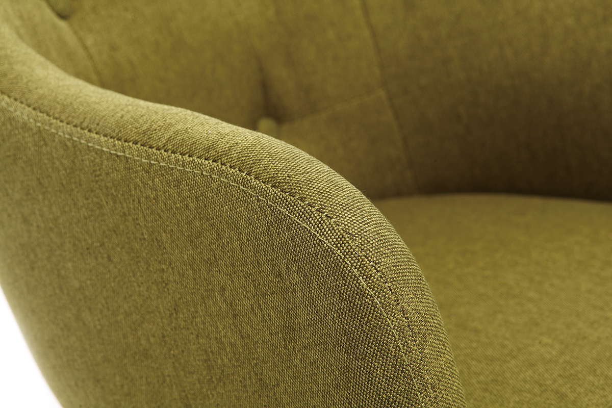 Mecedora n�rdica tejido verde BALTIK