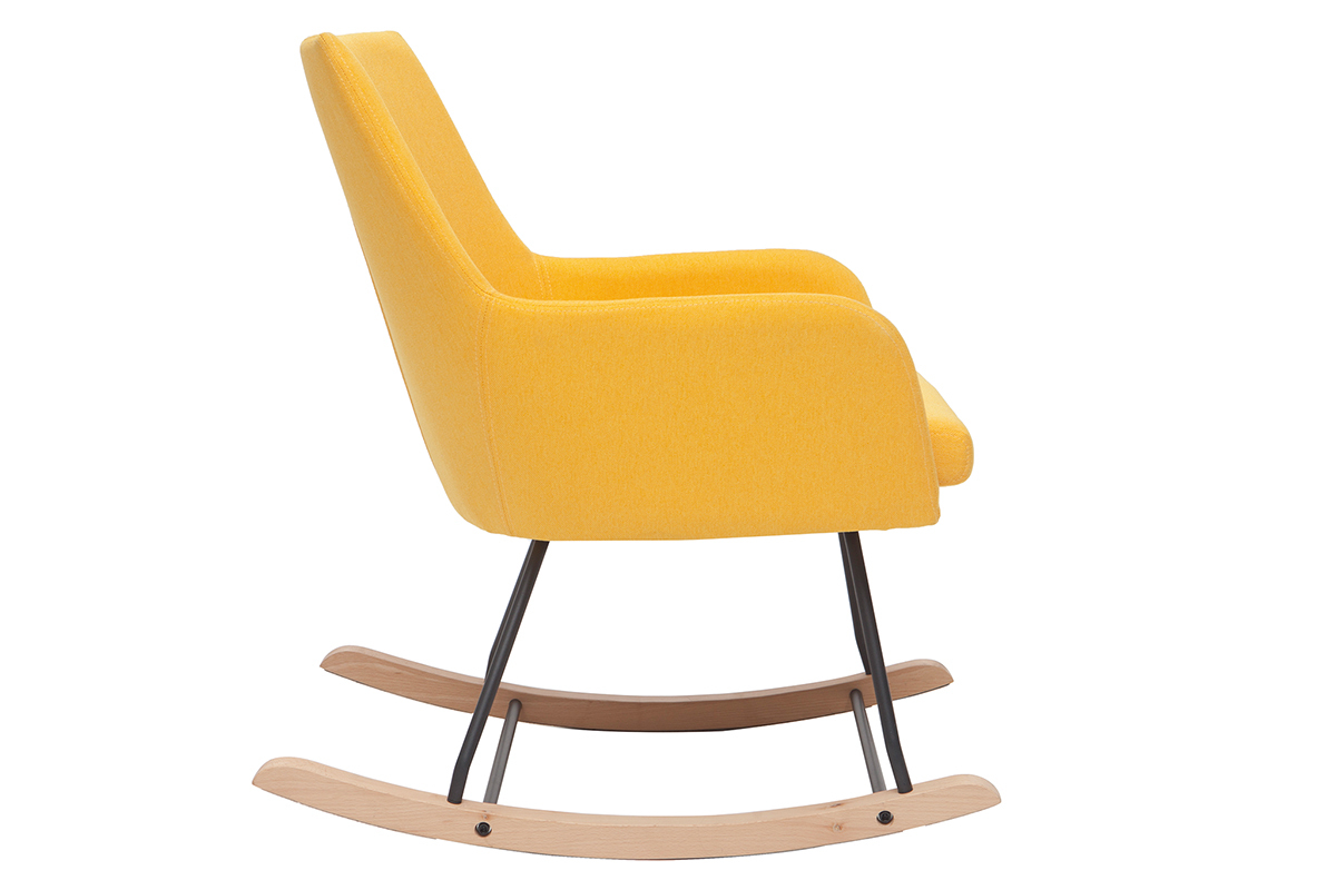Mecedora tejido amarillo SHANA