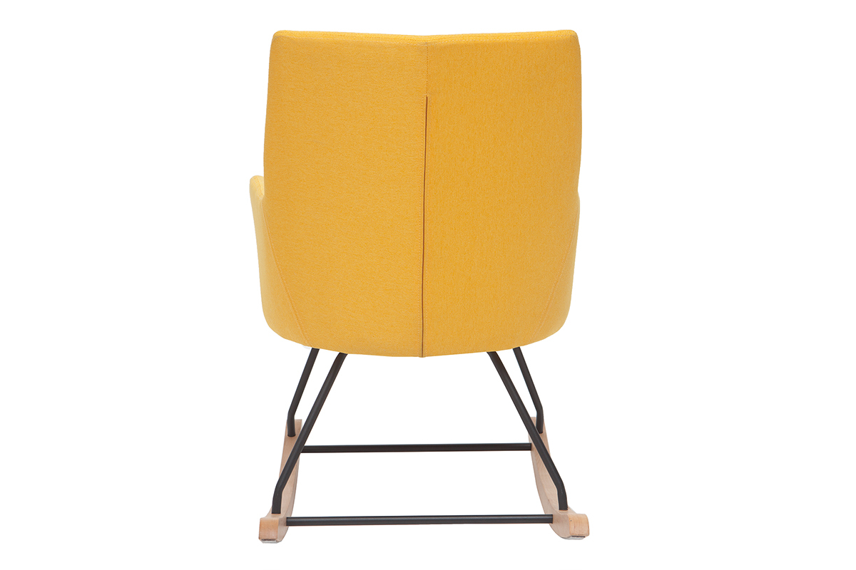 Mecedora tejido amarillo SHANA