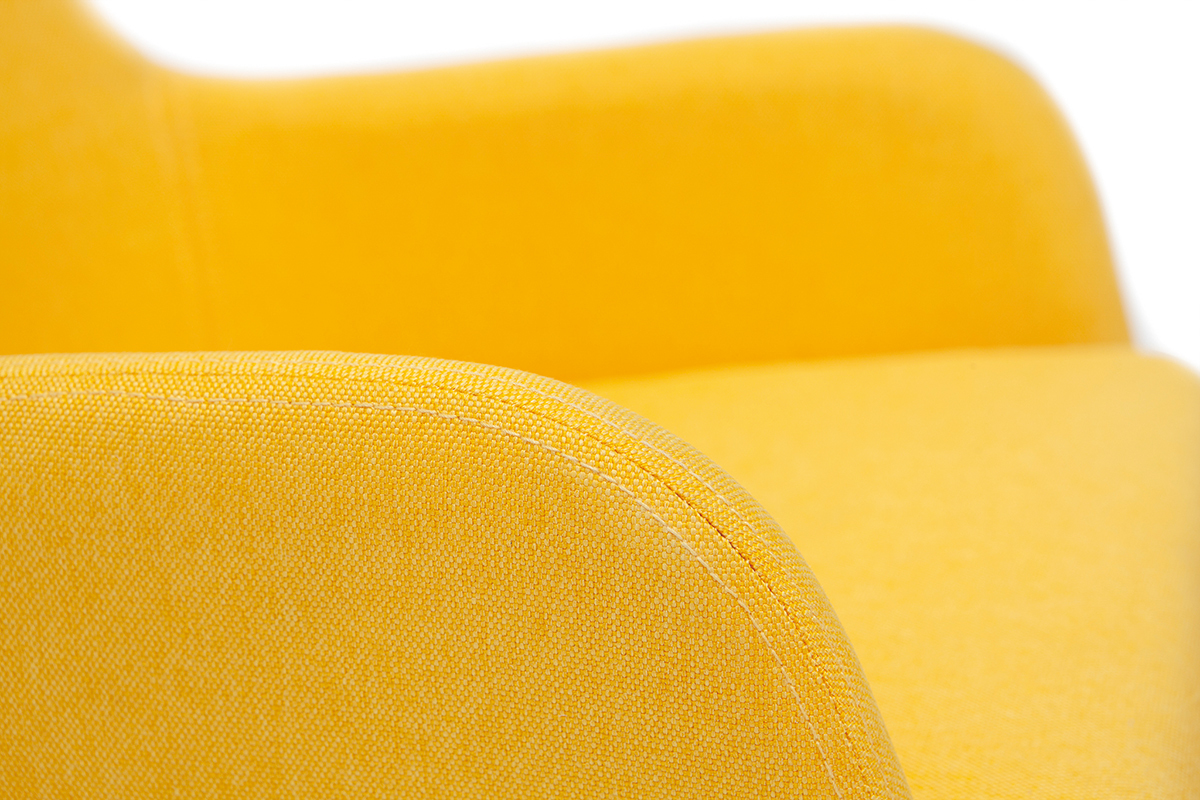Mecedora tejido amarillo SHANA