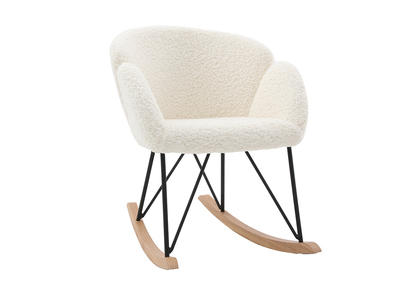 Mecedora tejido oveja color blanco RHAPSODY