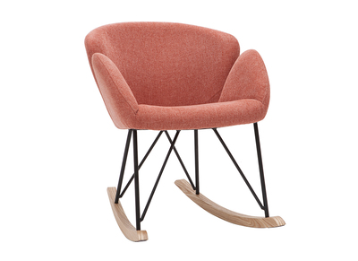 Mecedora terciopelo terracota RHAPSODY