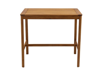 Mesa alta de jardín rectangular de madera maciza 120 cm AKIS