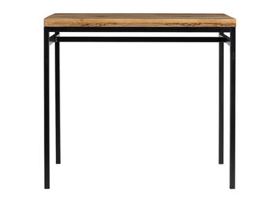 Mesa alta industrial en mango y metal negro YPSTER