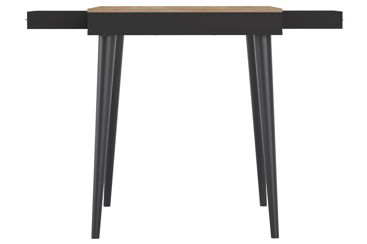 Mesa alta nrdica negra y madera STRIPE