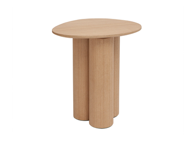 Mesa auxiliar de madera clara HOLLEN