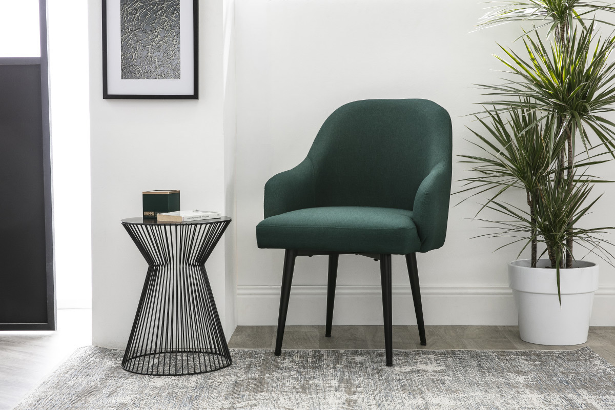 Mesa auxiliar metal negro TIMY