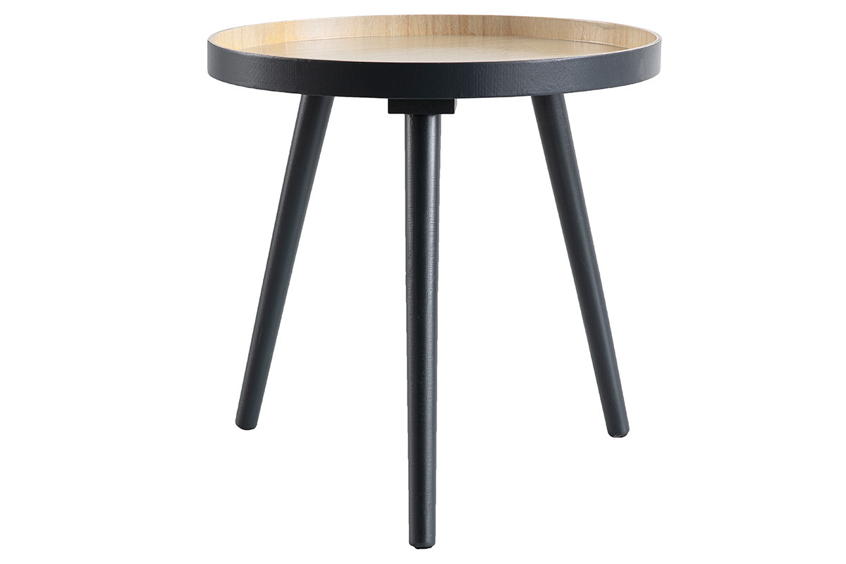 Mesa auxiliar nrdica madera antracita NINO