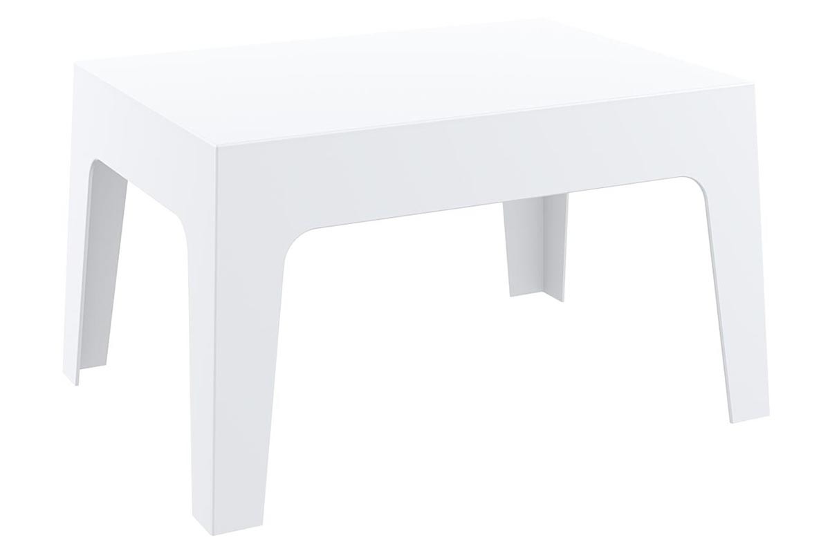 Mesa baja de jardn diseo blanco LALI