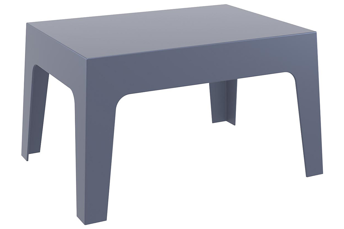 Mesa baja de jardn diseo gris oscuro LALI