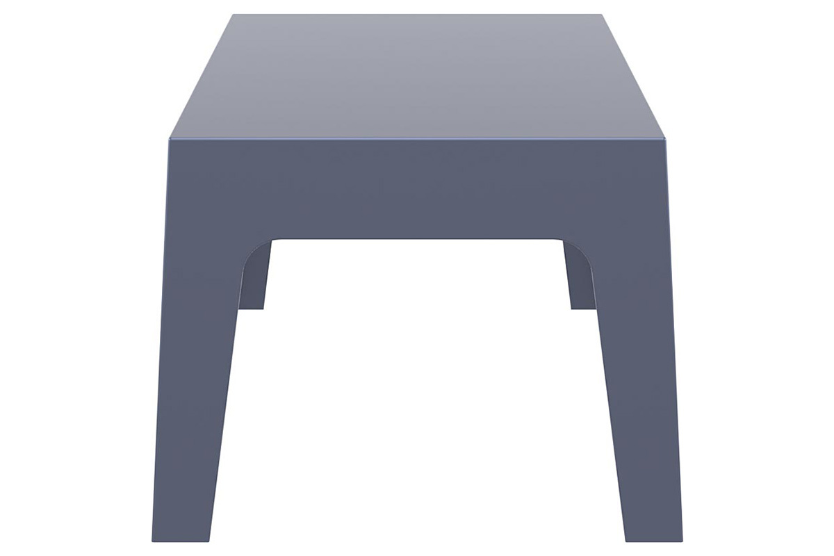 Mesa baja de jardn diseo gris oscuro LALI