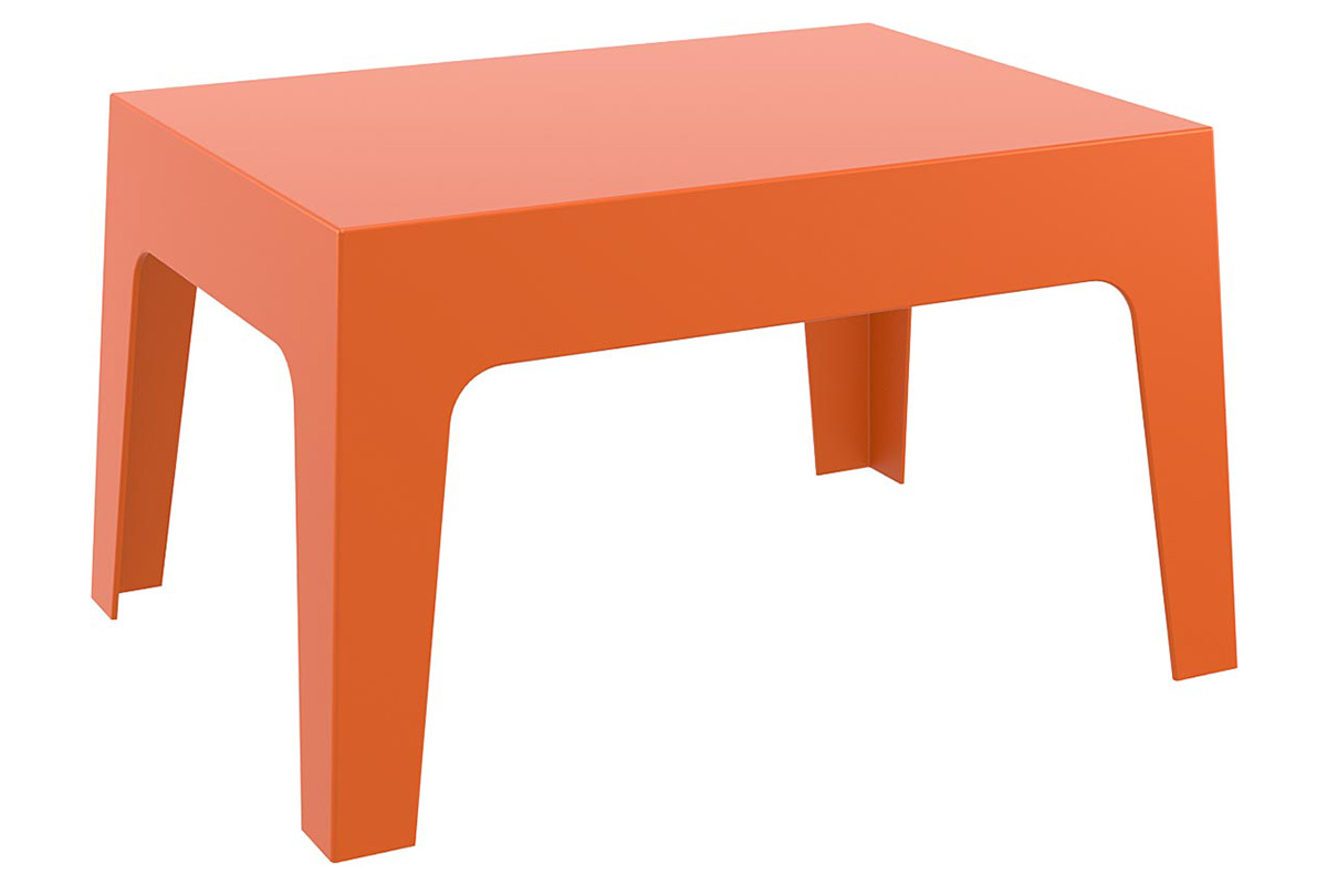Mesa baja de jardn diseo naranja LALI