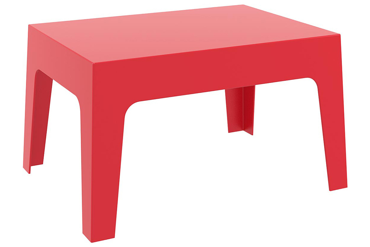 Mesa baja de jardn diseo rojo LALI