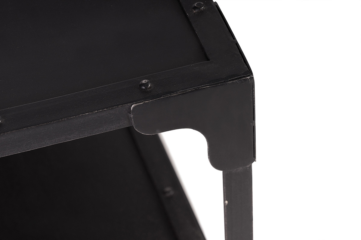 Mesa baja diseo metal negro L120 cm FACTORY