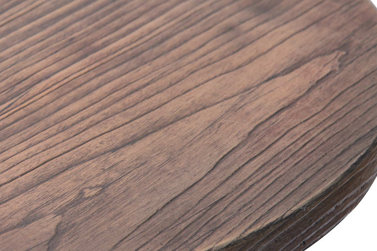 Mesa bistro alta redonda madera y metal CONTY