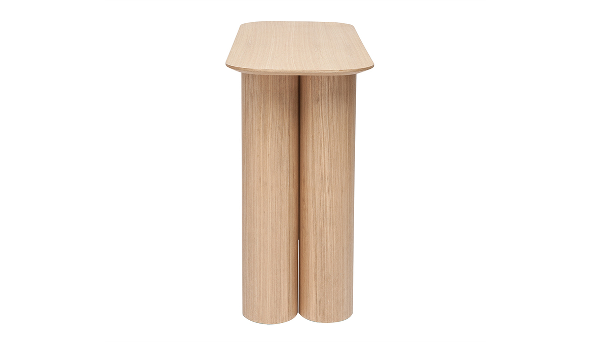 Mesa consola de diseo de madera clara 100 cm FOLEEN