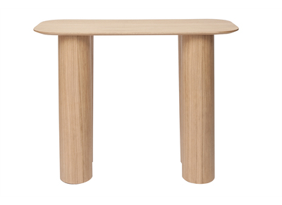 Mesa consola de diseño de madera clara 100 cm FOLEEN