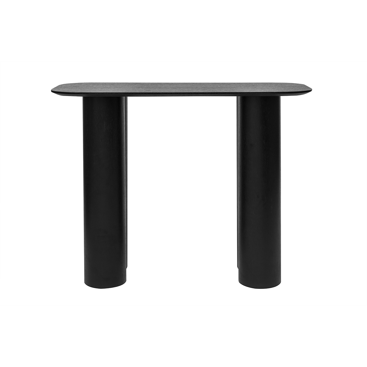 Mesa consola de diseño de madera negra 100 cm FOLEEN