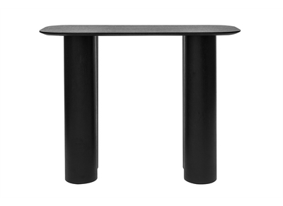 Mesa consola de diseño de madera negra 100 cm FOLEEN