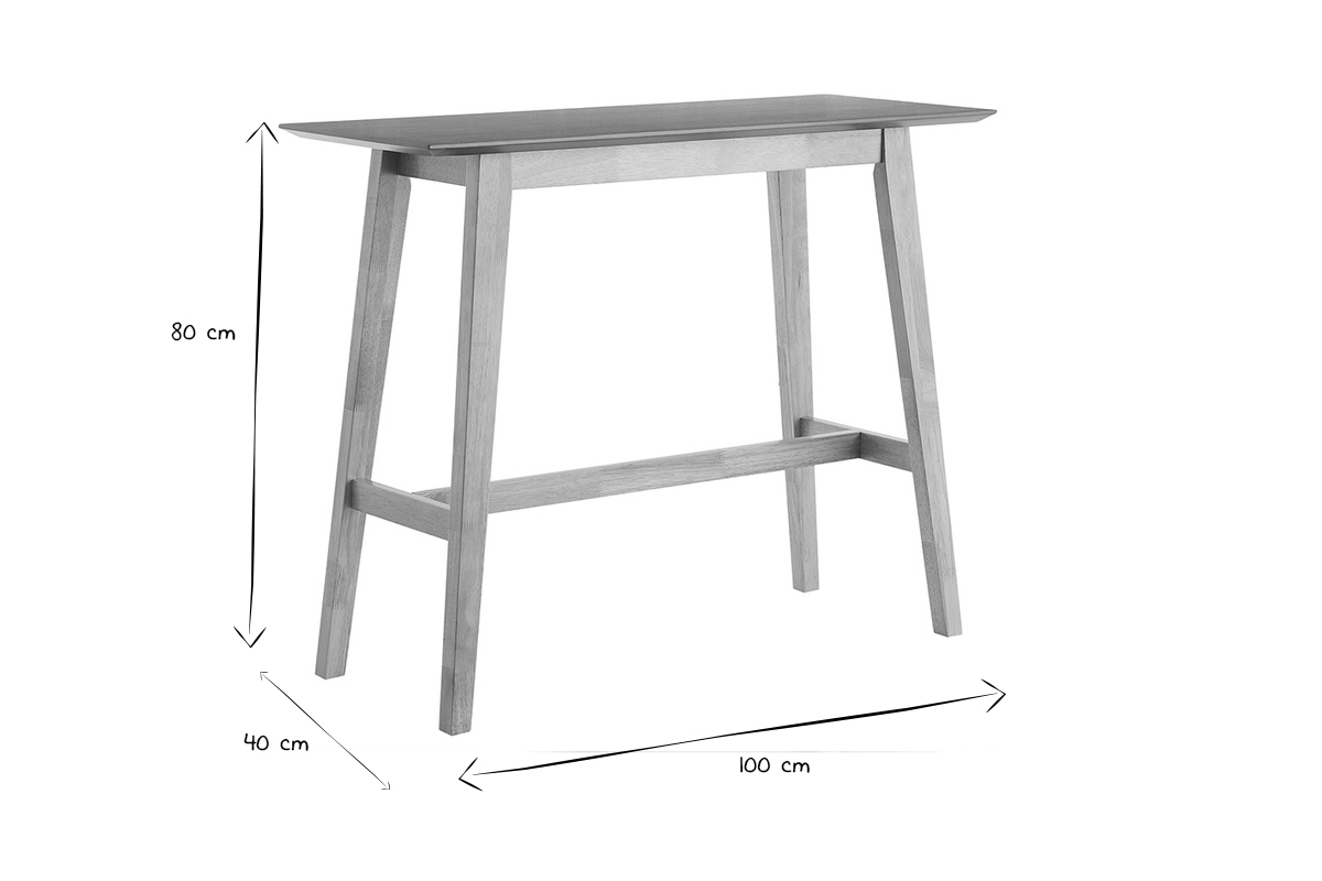 Mesa consola de madera clara 100cm RUSSEL