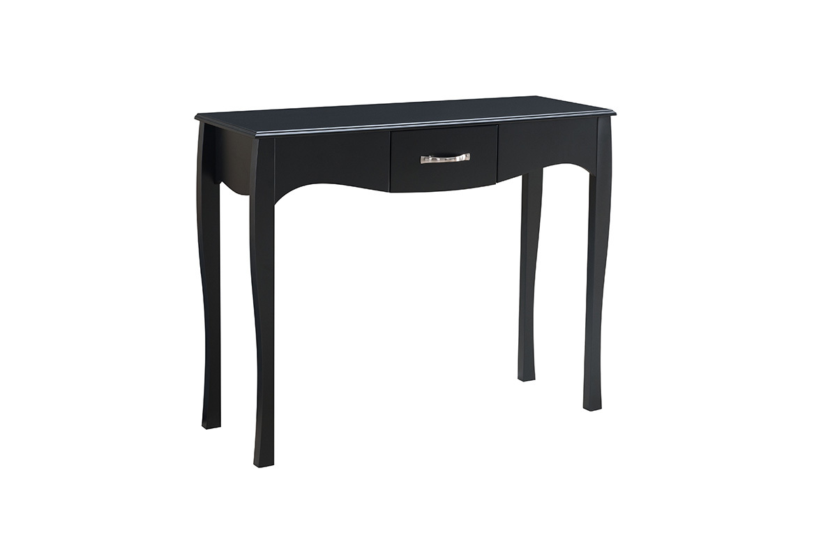 Mesa consola diseo clsico lacada negra MARGOT