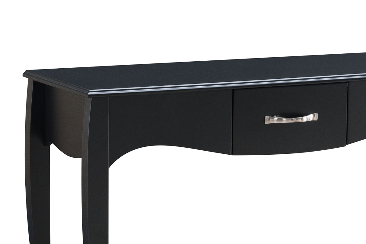 Mesa consola diseo clsico lacada negra MARGOT