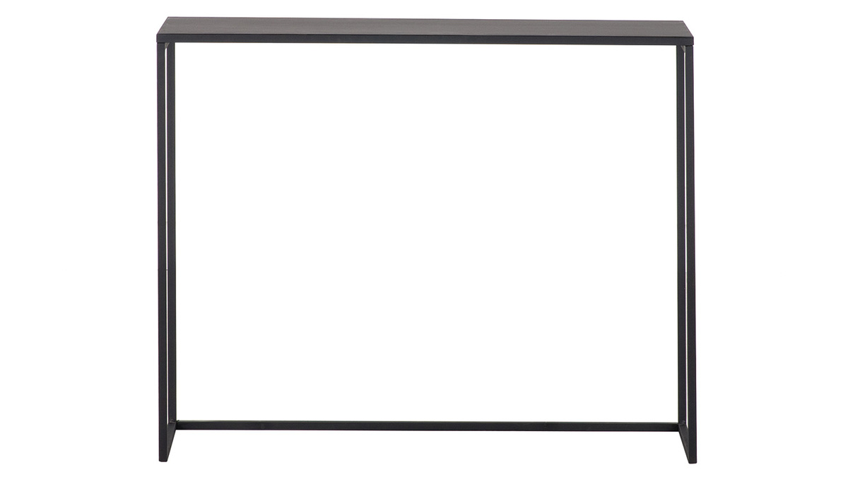 Mesa consola industrial metal negro L100 cm KARL