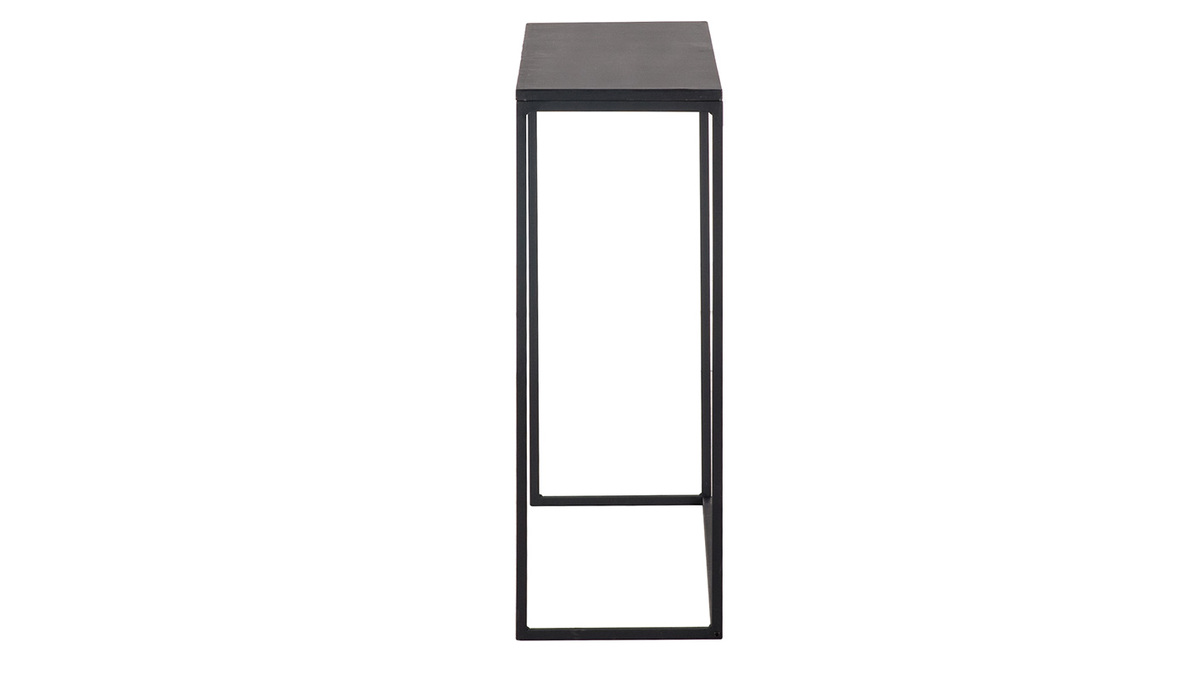 Mesa consola industrial metal negro L100 cm KARL