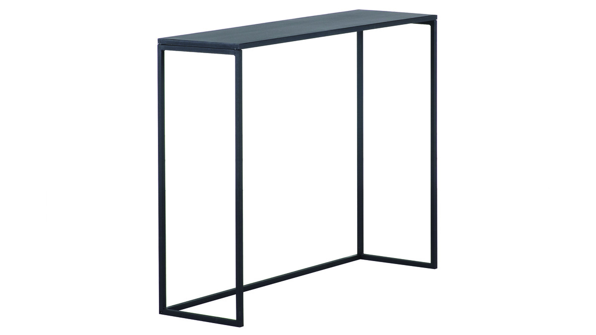 Mesa consola industrial metal negro L100 cm KARL