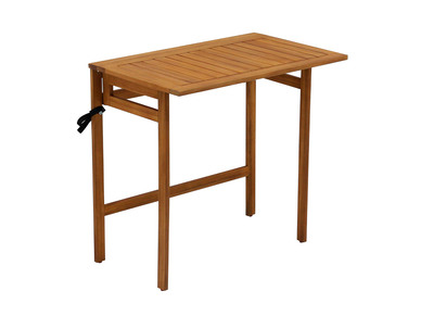 Mesa de balcón plegable de madera maciza 80 cm CARMEN