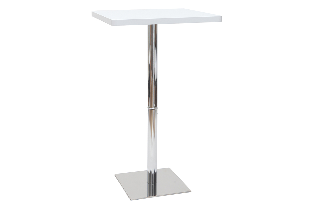 Mesa de bar blanca cuadrada JACK