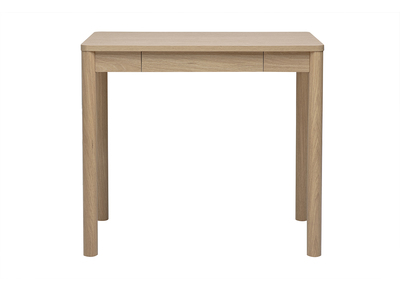 Mesa de bar con almacenamiento acabado en madera clara roble L110 cm IZZIE