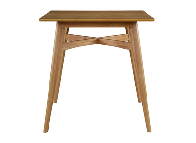 Mesa de bar cuadrada madera clara LEENA - Mesa de bar cuadrada madera clara LEENA