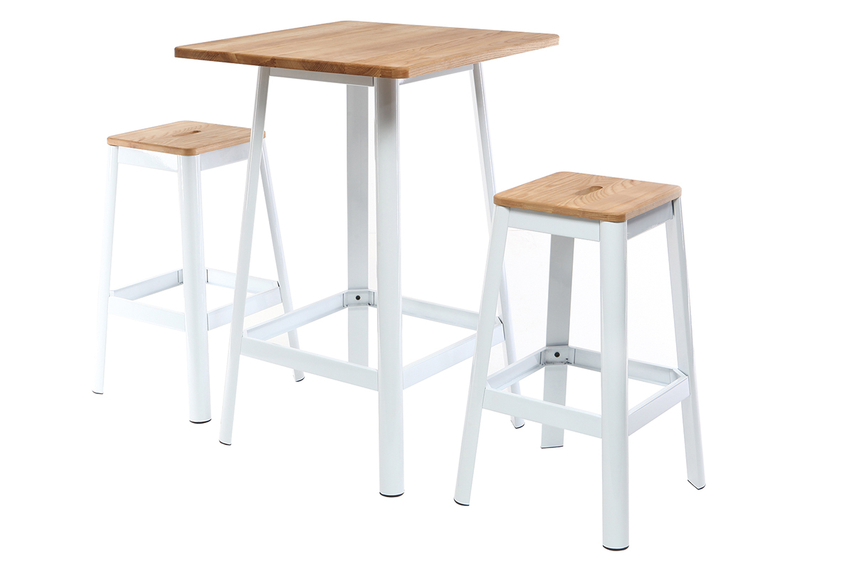 Mesa de bar diseo blanca JONES