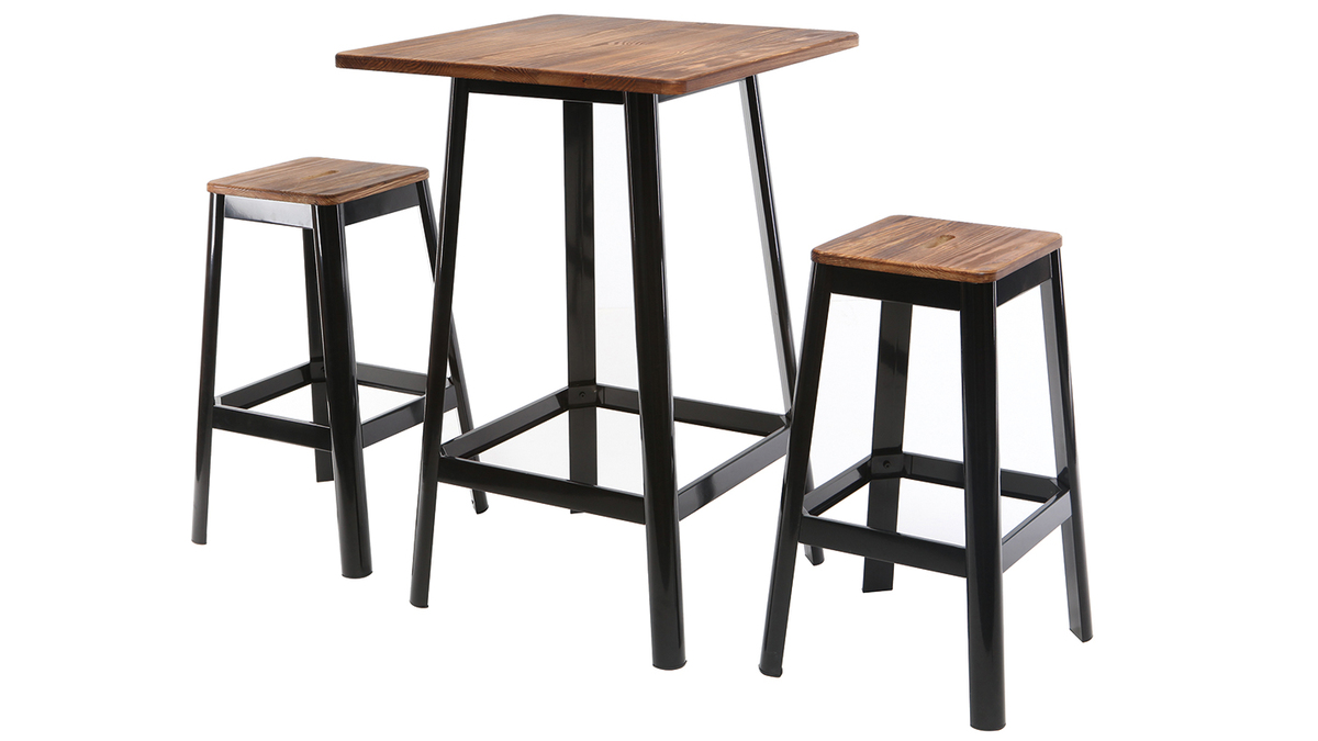 Mesa de bar diseo negra JONES