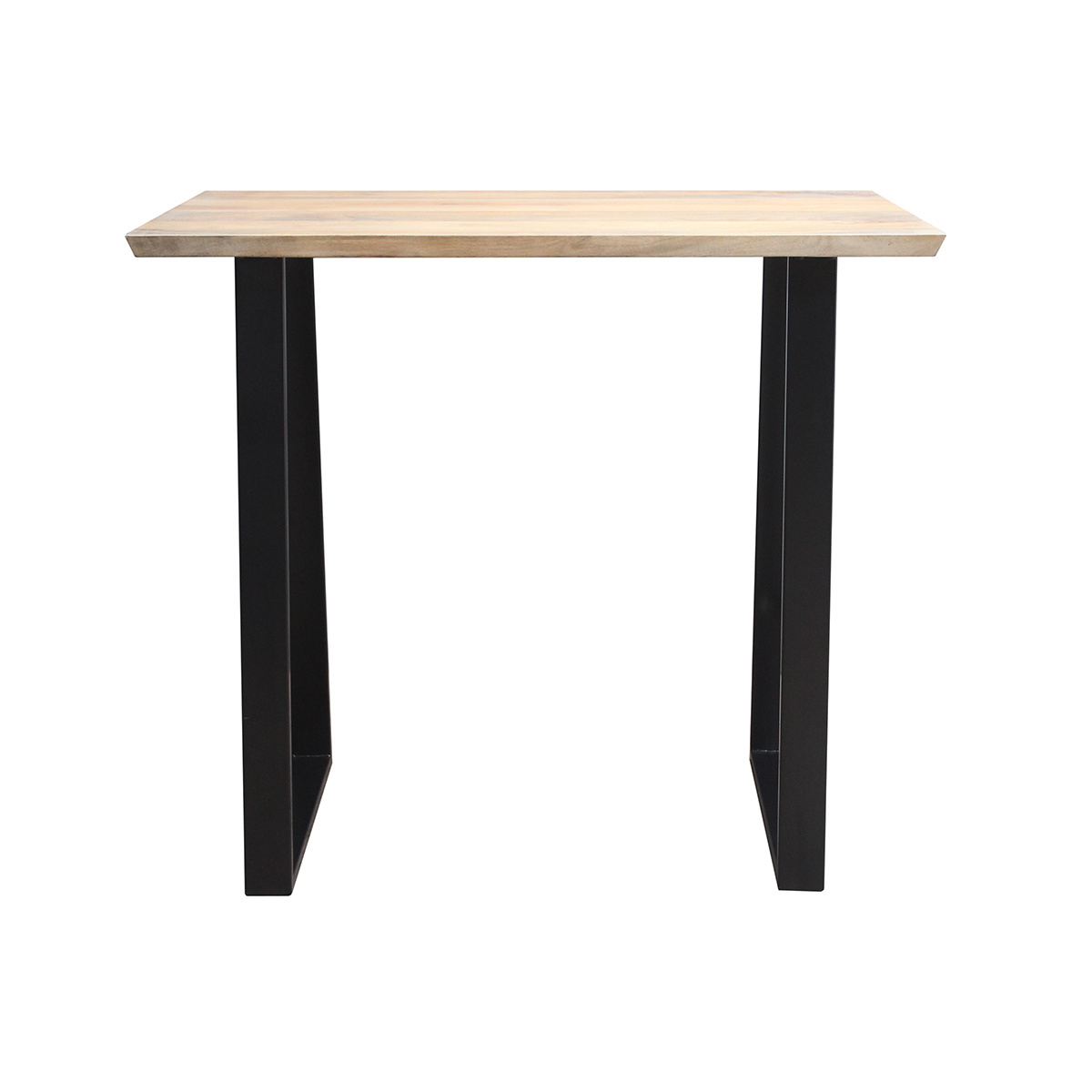 Mesa de bar en mango y metal negro L120 cm VIJAY