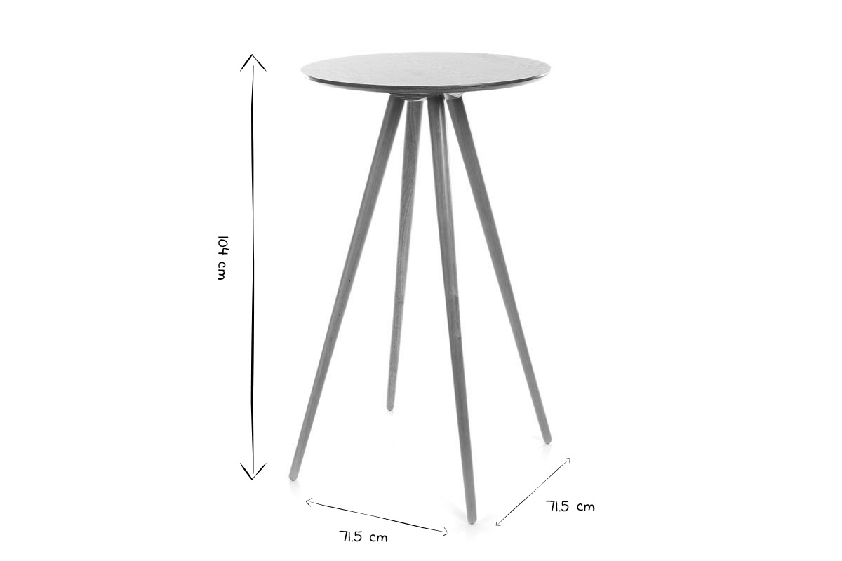 Mesa de bar fresno NORDECO