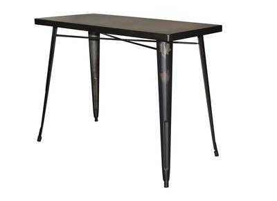 Mesa de bar industrial en acero L120 cm DARK - Mesa de bar industrial en acero L120 cm DARK