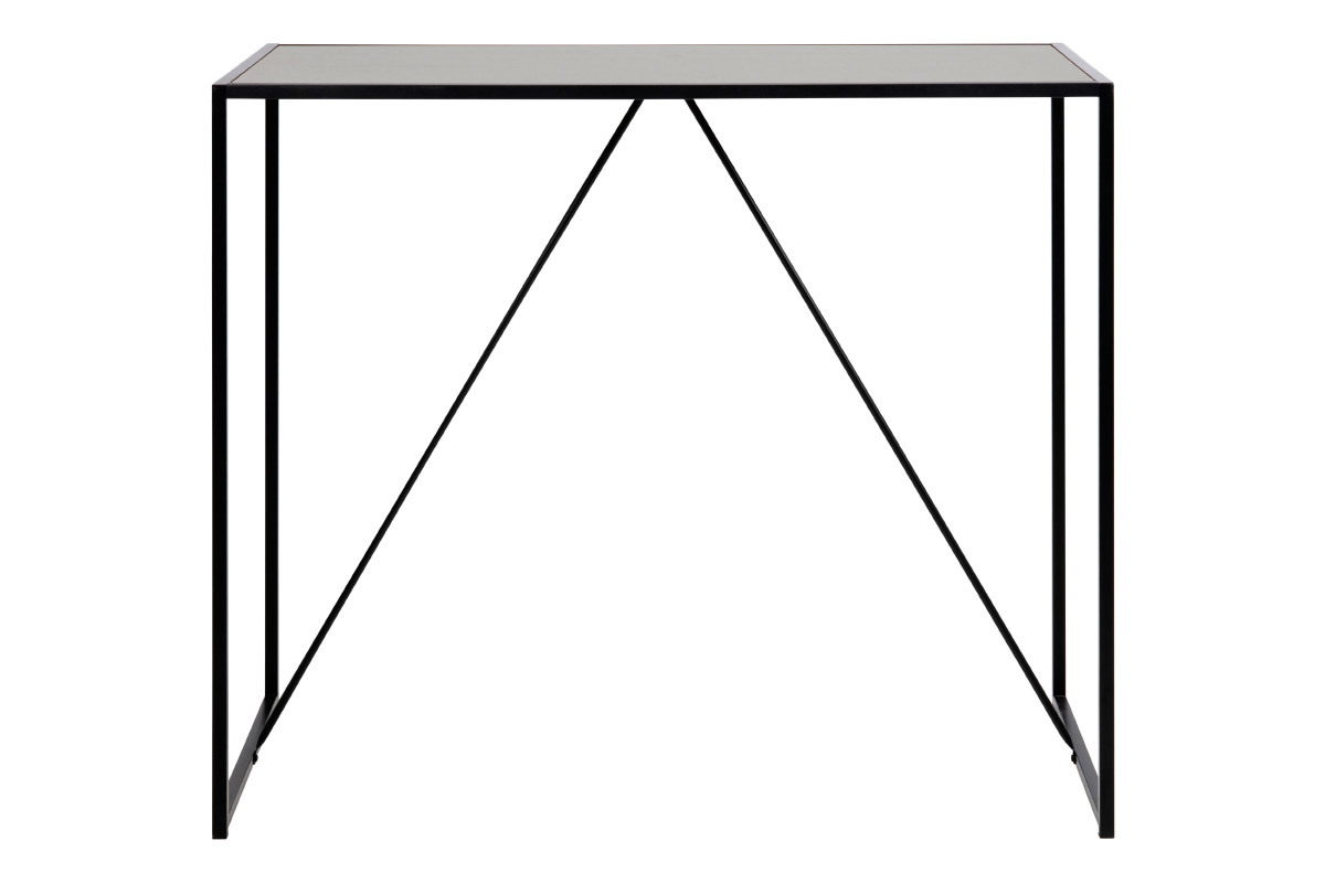 Mesa de bar madera negra y metal TRESCA