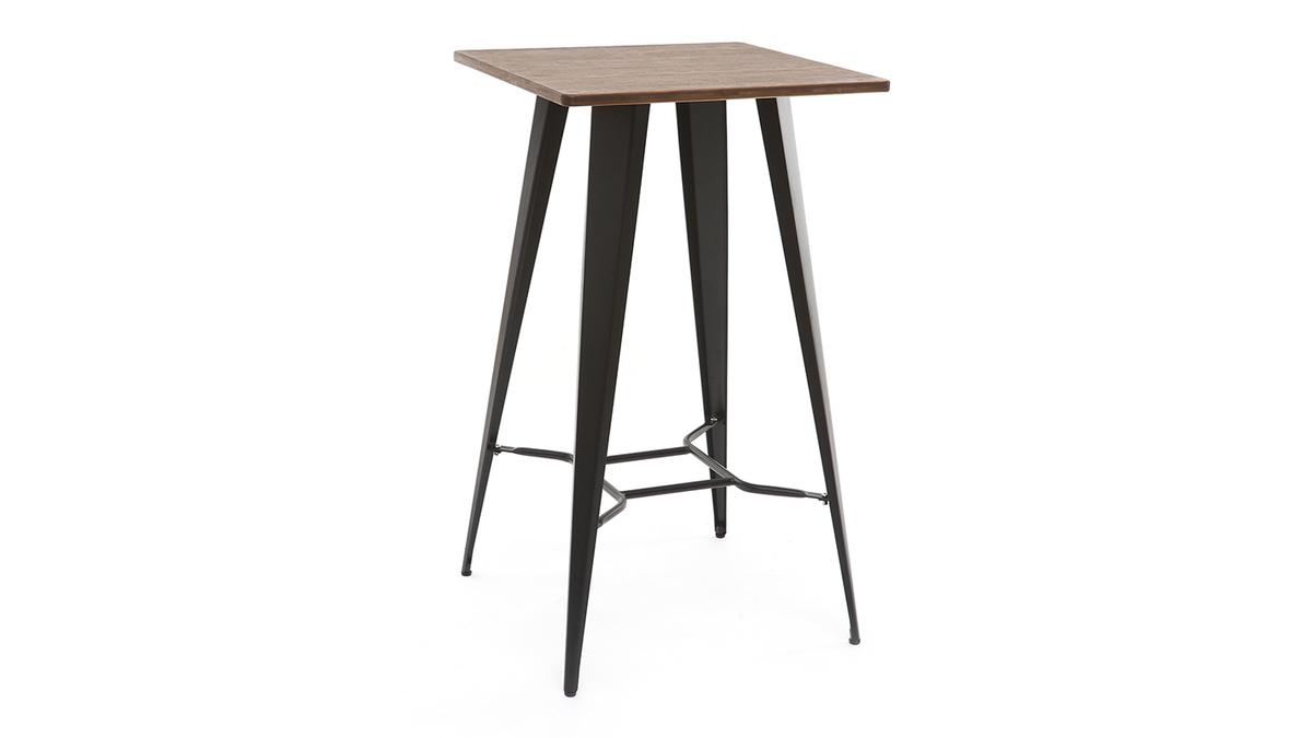 Mesa de bar metal negro HOCKER