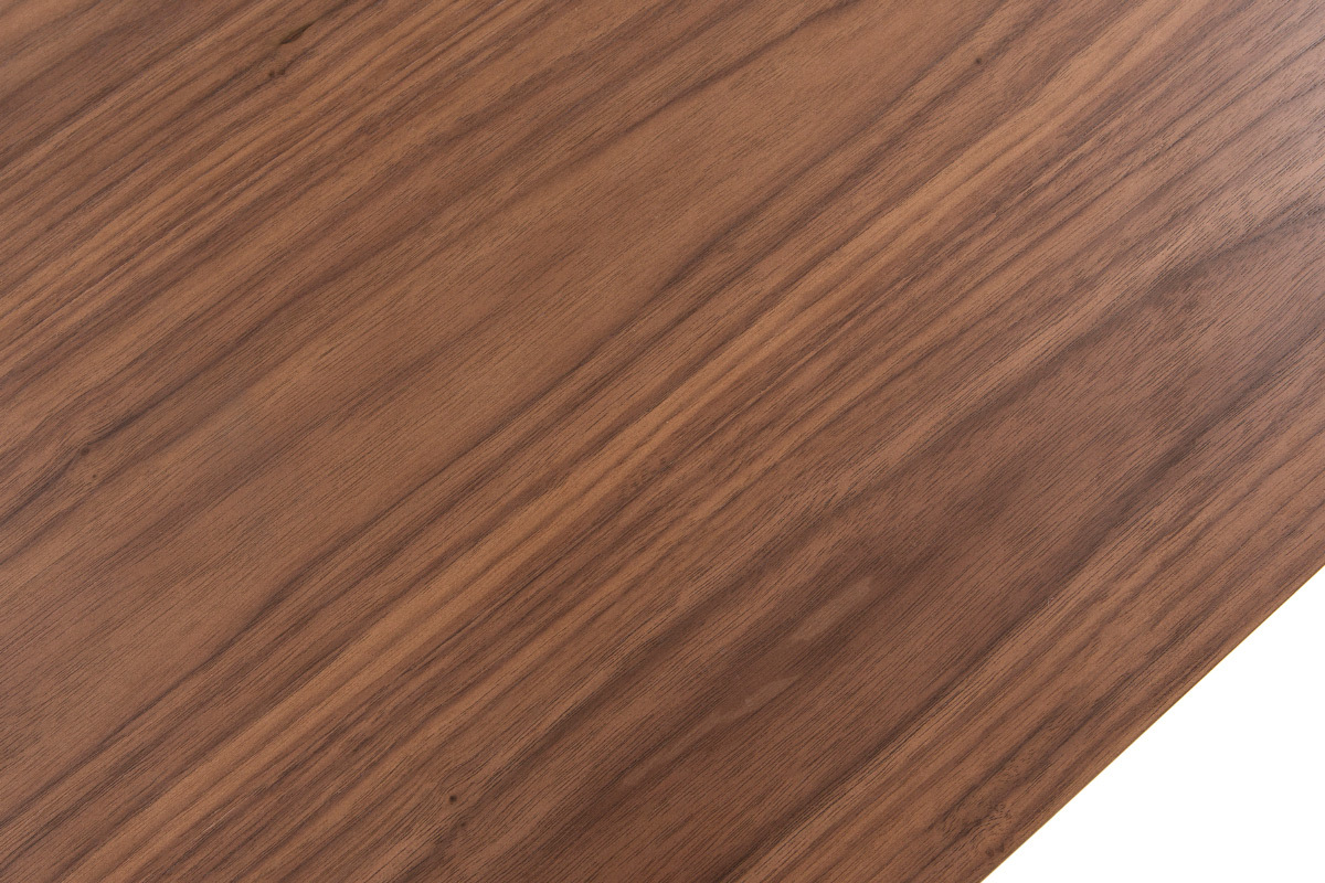 Mesa de bar moderna madera nogal L120 cm RUSSELL