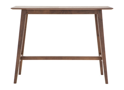 Mesa de bar moderna madera nogal L120 cm RUSSELL