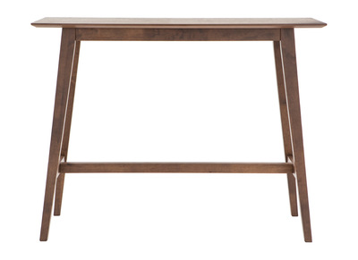 Mesa de bar moderna madera nogal L120 cm RUSSELL