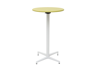 Mesa de bar plegable redonda en metal verde DOTS - Mesa de bar plegable redonda en metal verde DOTS