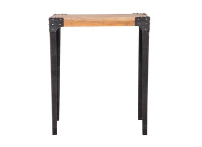 Mesa de bar rectangular diseño industrial madera y metal MADISON